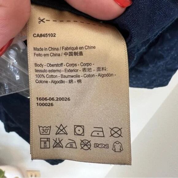 Scotch & Soda Indigo Blue Patterned Button Down Shirt - Picture 7 of 7